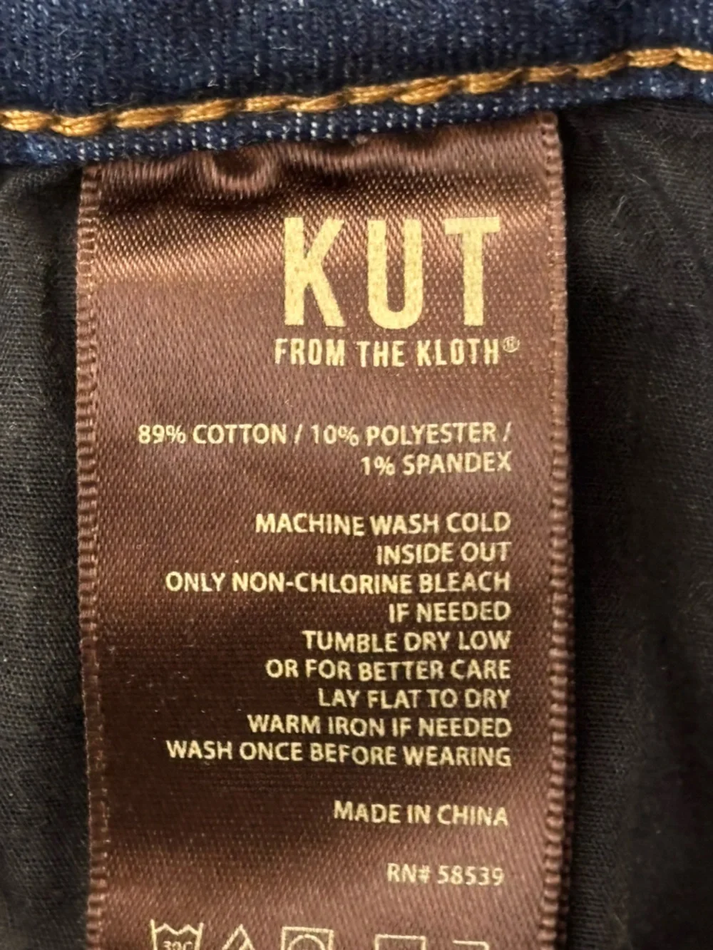 Kut From The Kloth Jeans Womens 12 Blue Boyfriend Mid‎ Rise Med Wash Denim